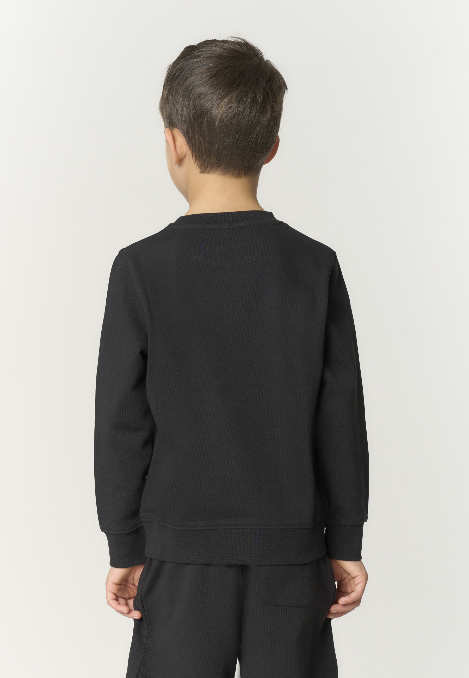 Felpa girocollo da bambino in cotone con logo