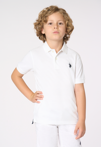 Polo shirt da bambino con logo in cotone piquet