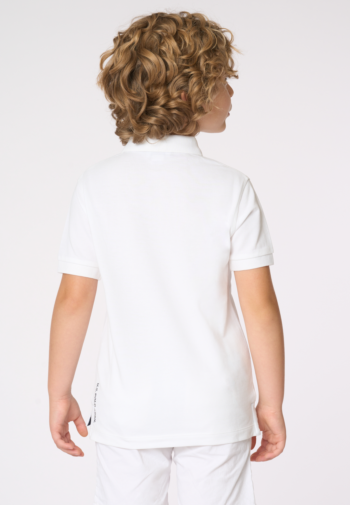 Polo shirt da bambino con logo in cotone piquet