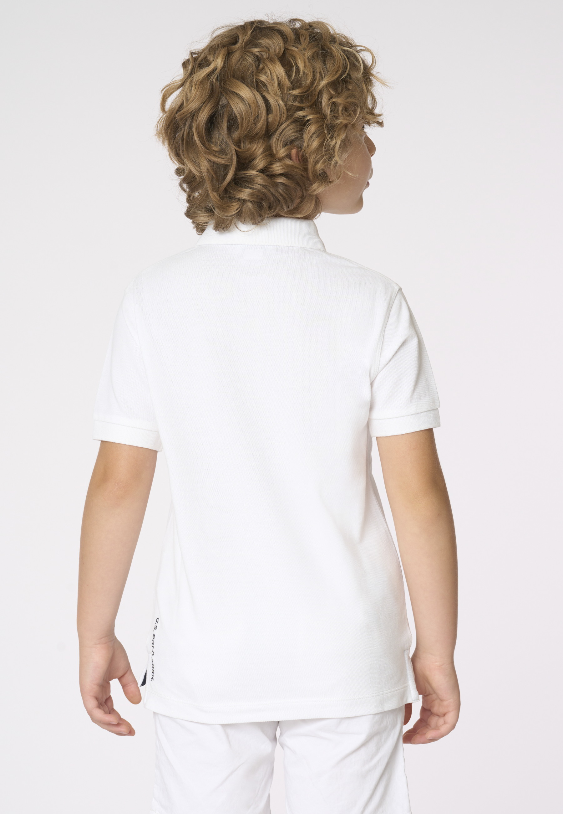 Polo shirt da bambino con logo in cotone piquet