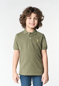 Polo shirt da bambino con logo in cotone piquet