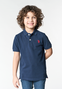 Polo shirt da bambino con logo in cotone piquet
