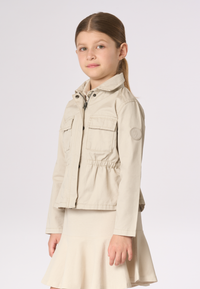 Giacca field da bambina in cotone gabardine