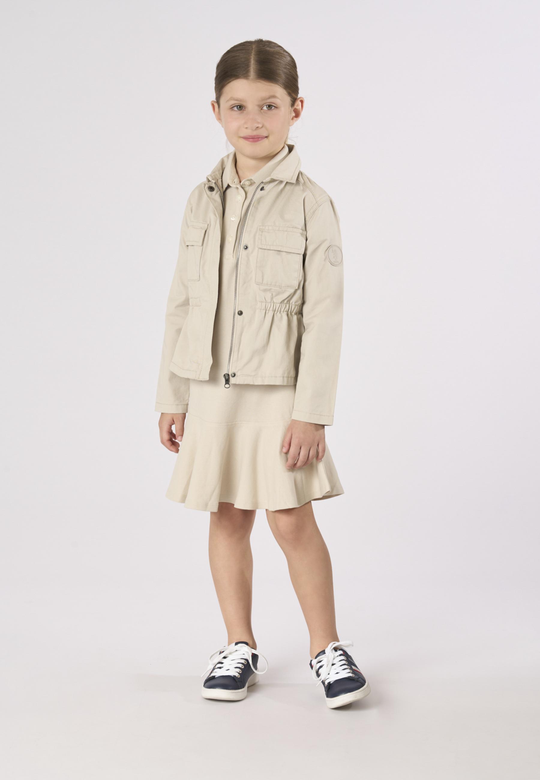 Giacca field da bambina in cotone gabardine