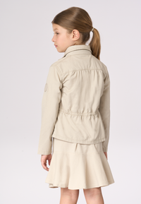 Giacca field da bambina in cotone gabardine