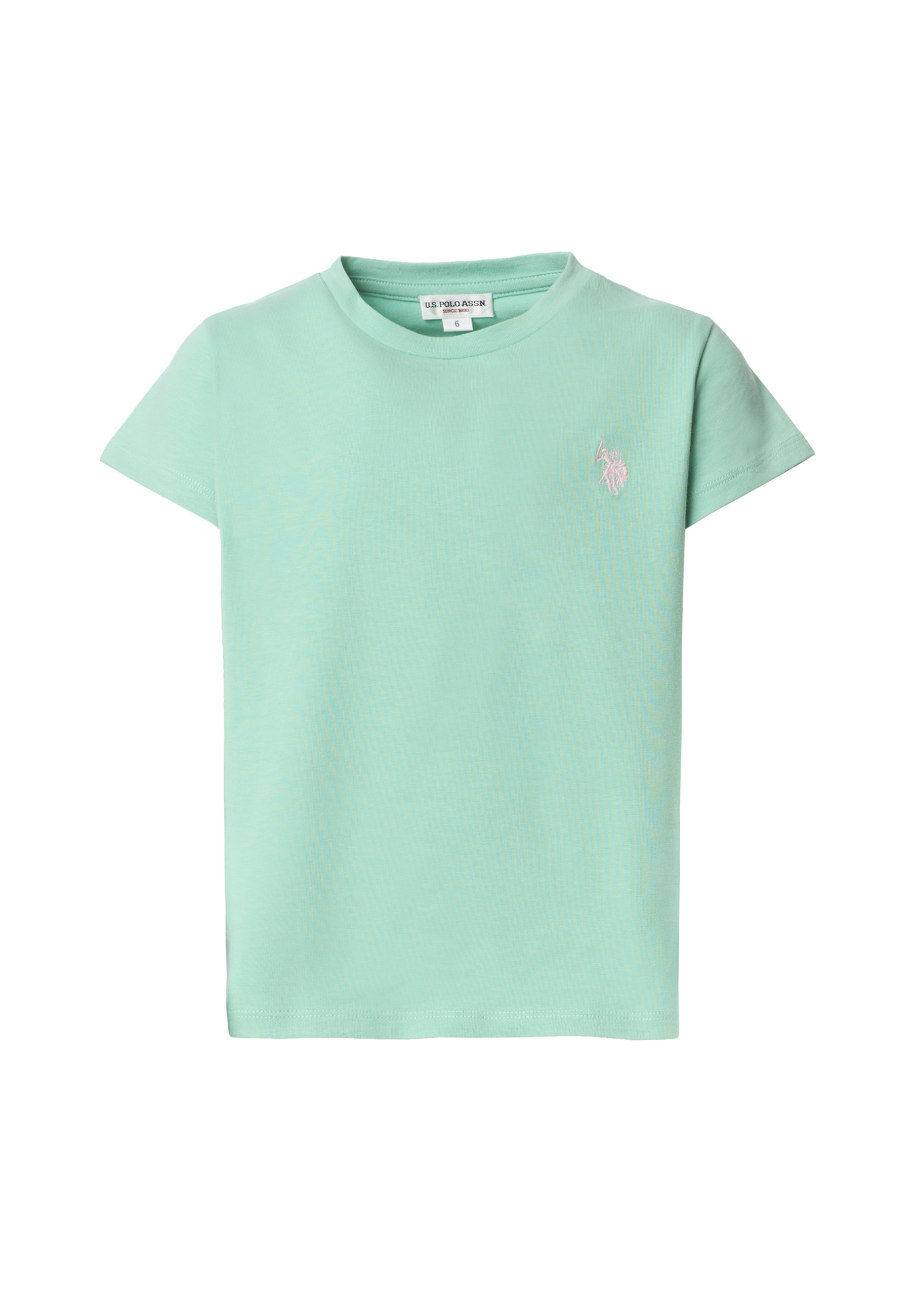 T-shirt a maniche corte da bambina con logo ricamato