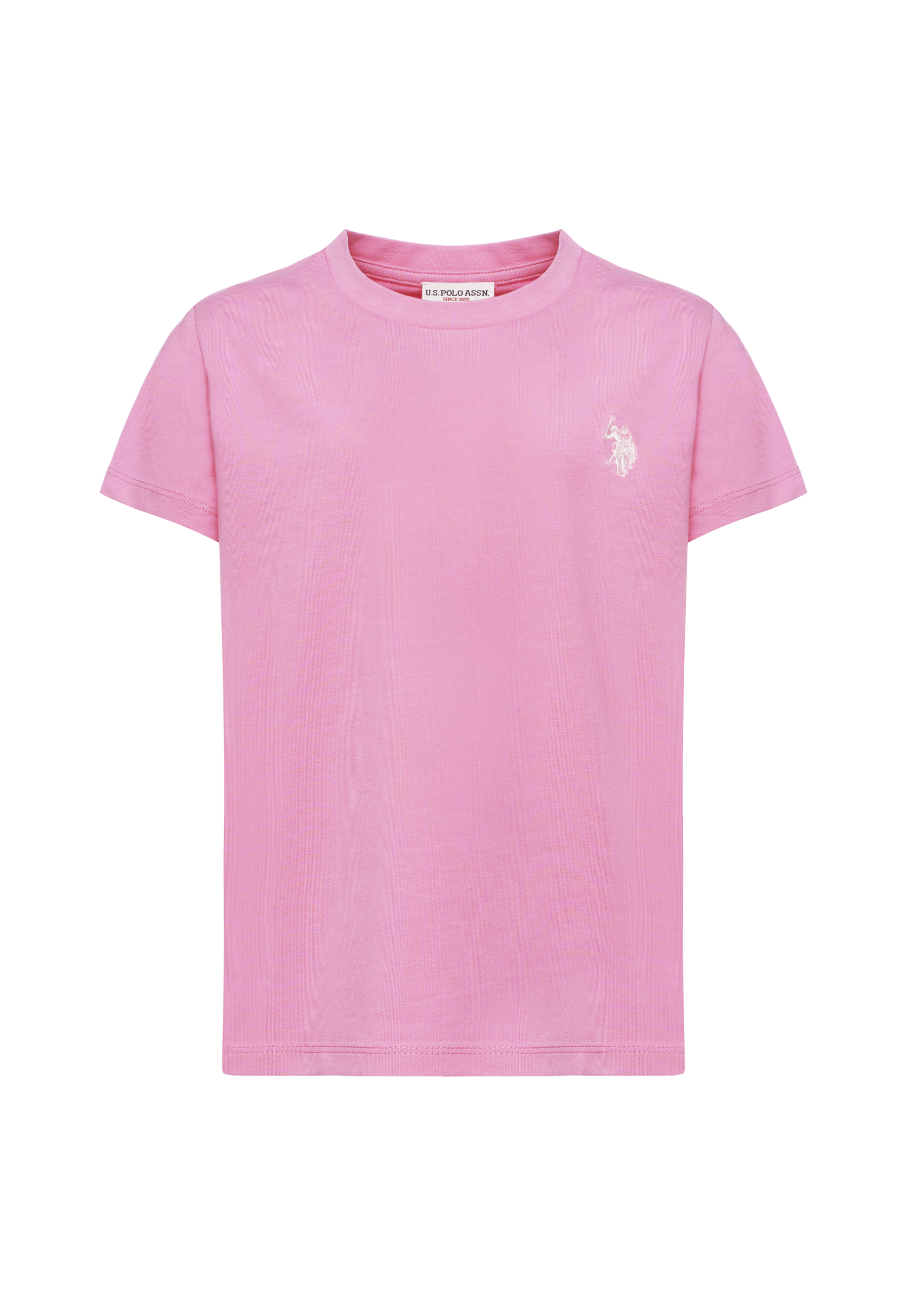 T-shirt a maniche corte da bambina con logo ricamato