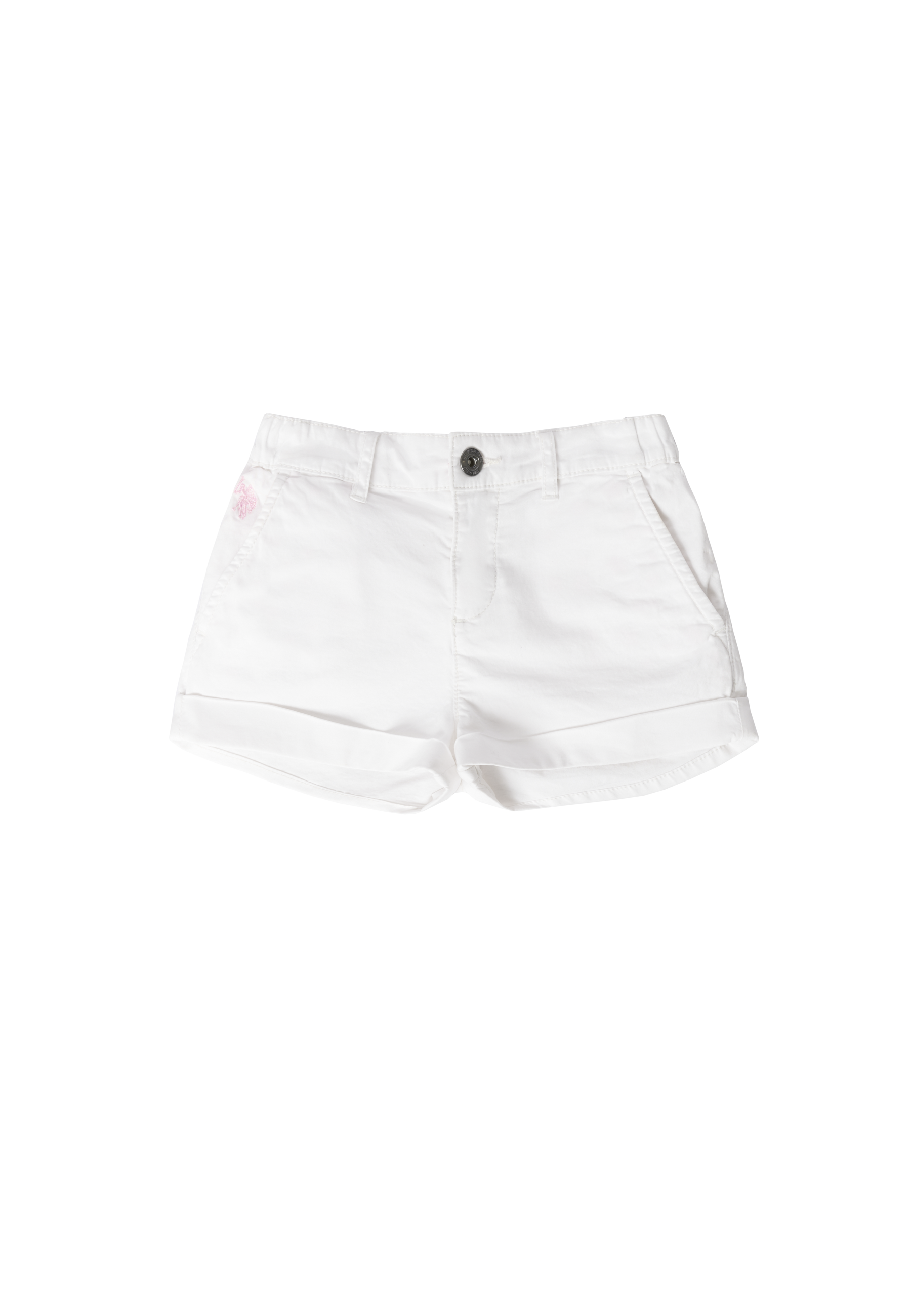 Shorts da bambina in cotone stretch