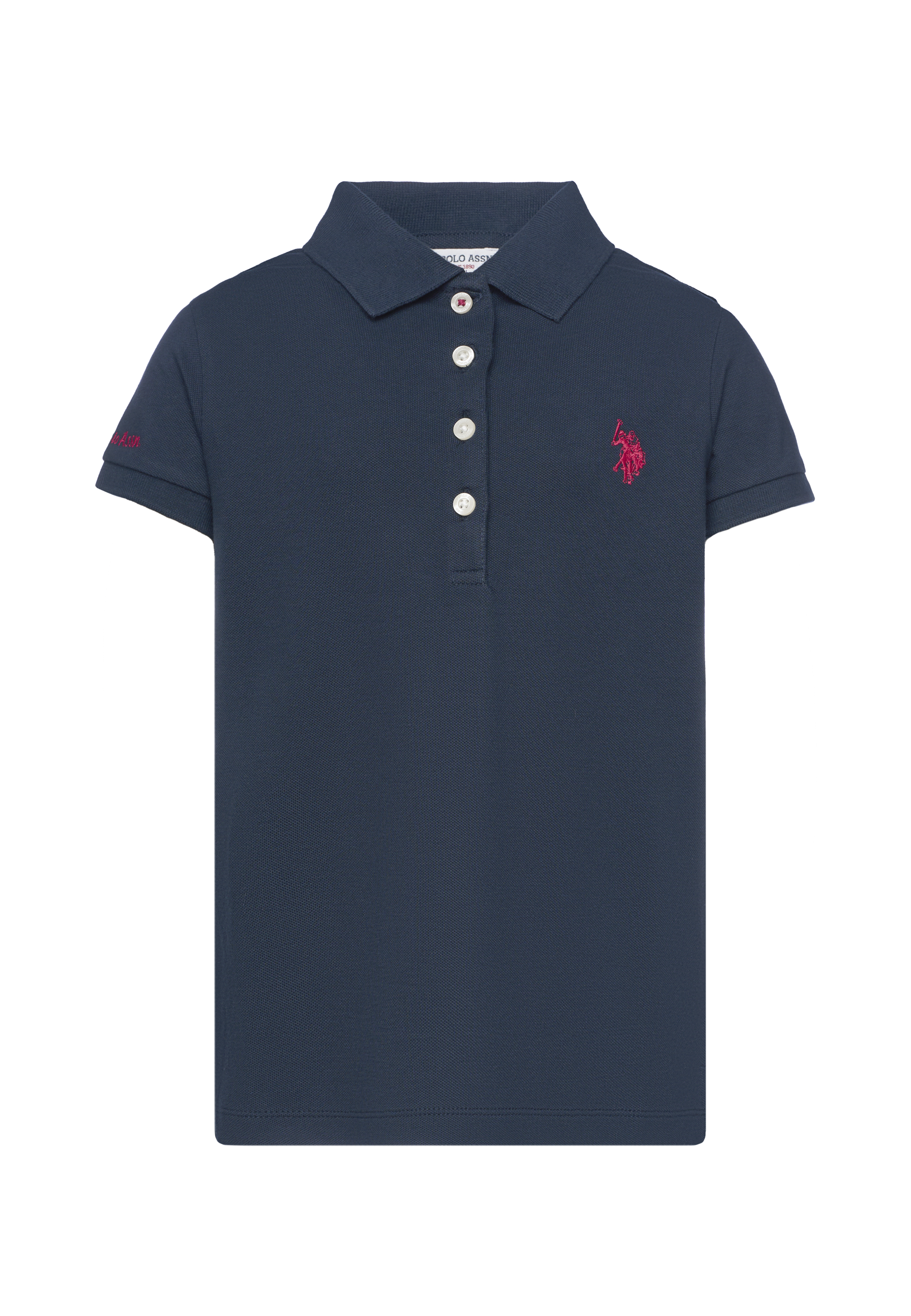 Polo shirt da bambina in cotone micropiquet