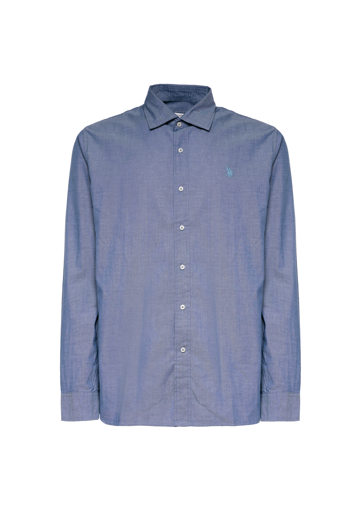 Camicia slim fit in cotone oxford con colletto classico