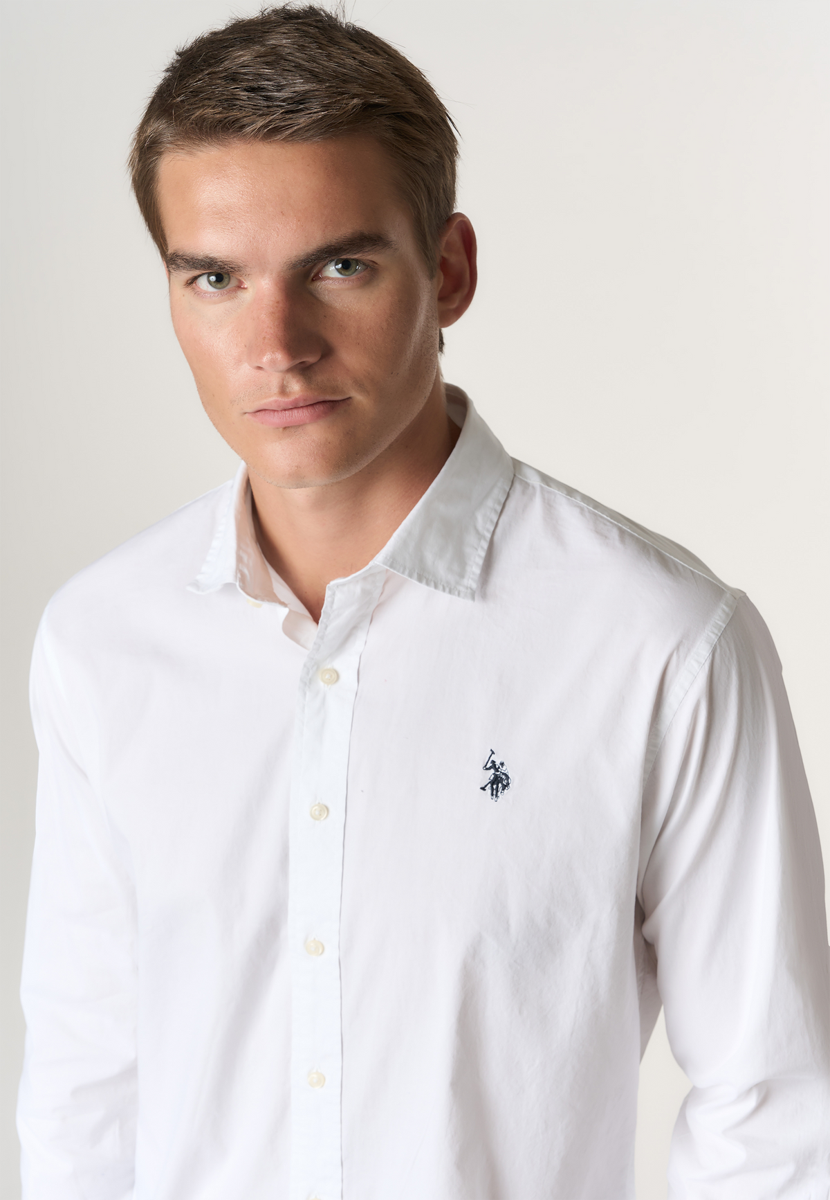 Camicia slim fit in cotone stretch