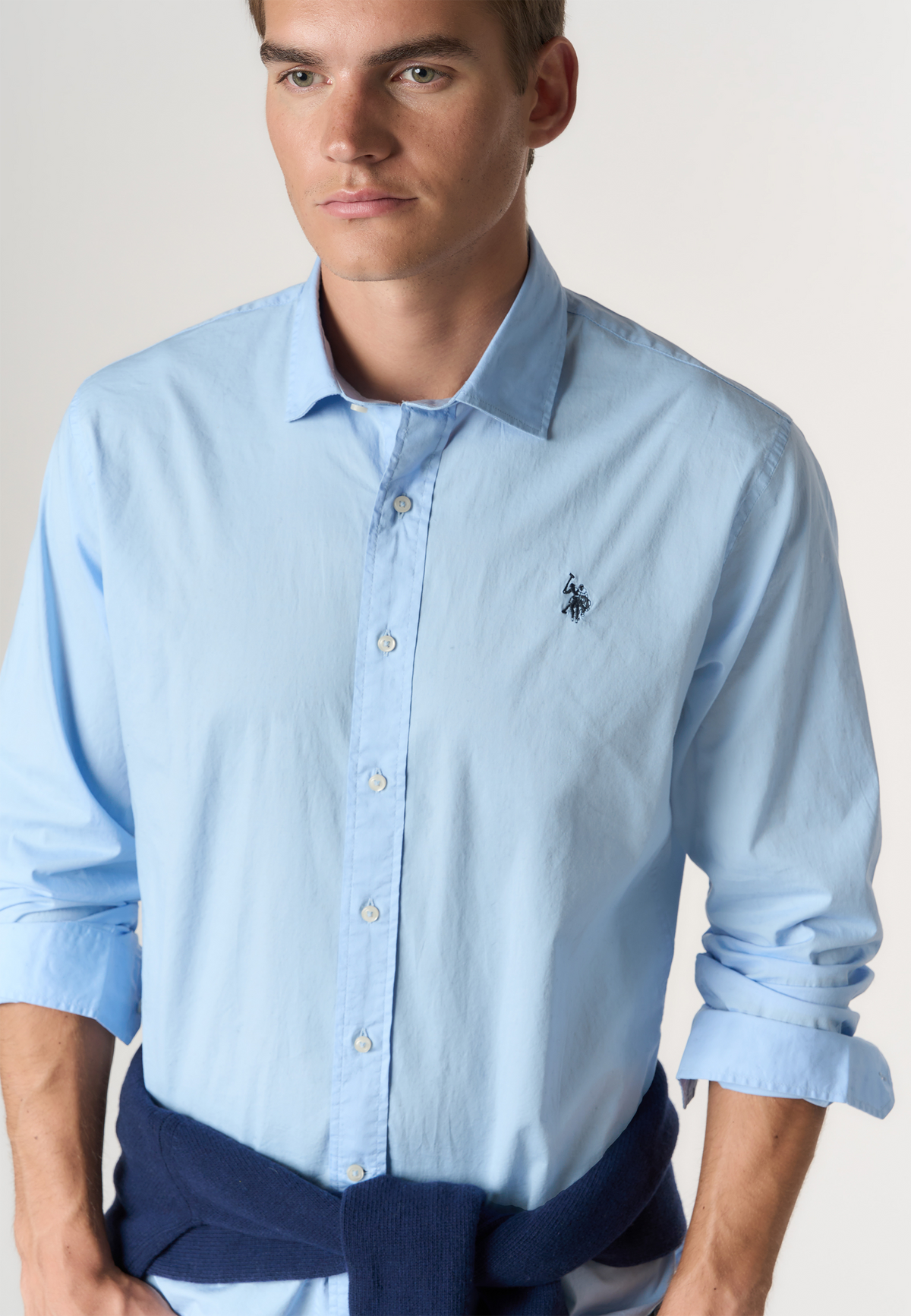 Camicia slim fit in cotone stretch