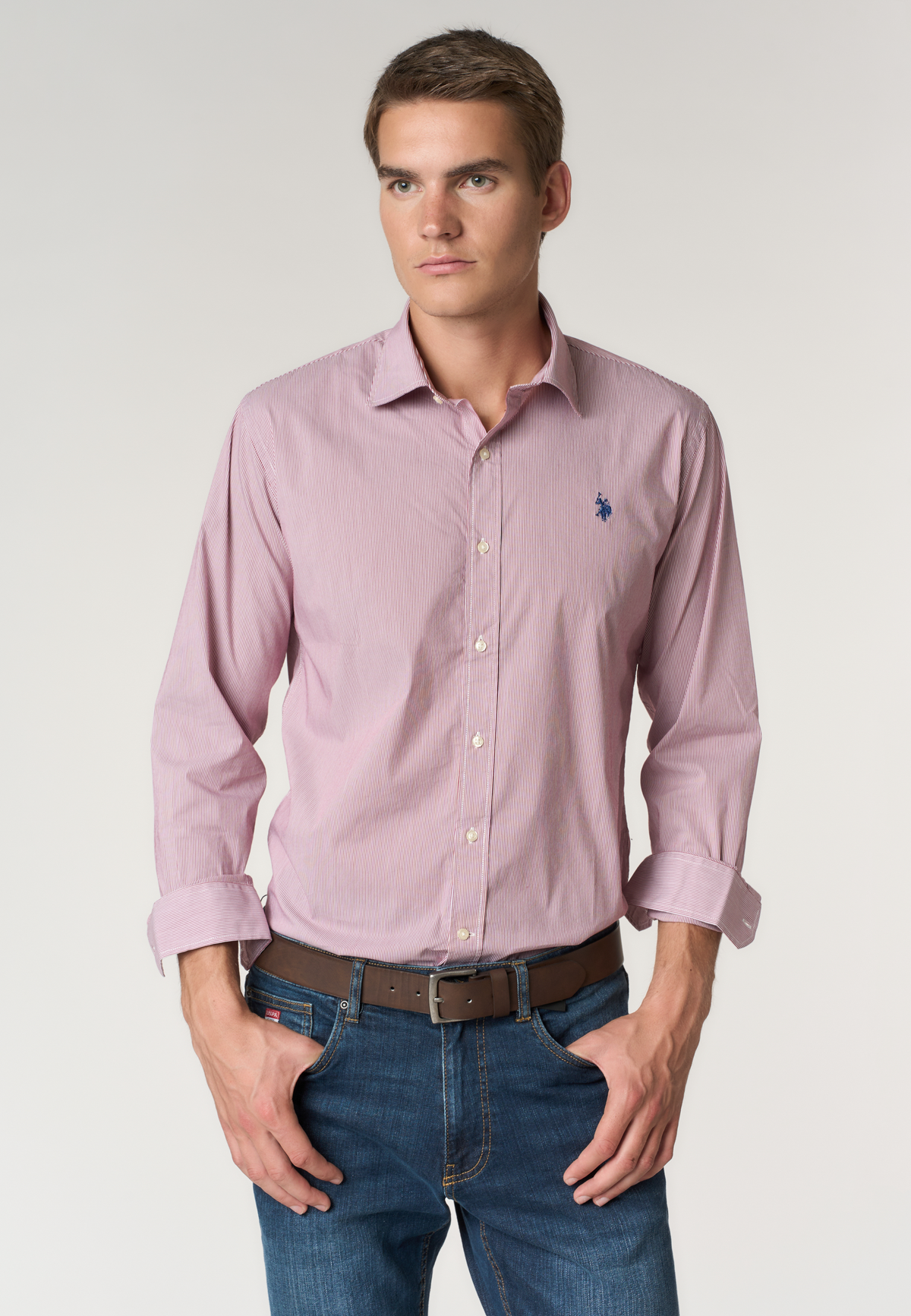 Camicia uomo slim fit a righe