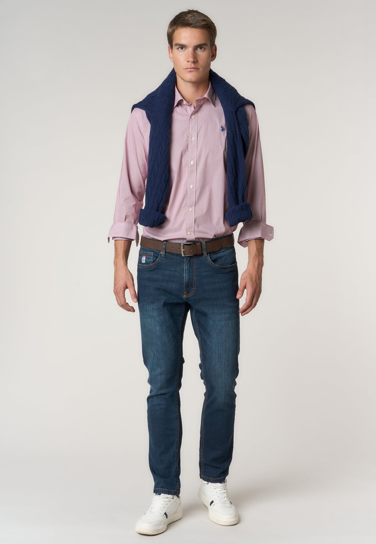 Camicia uomo slim fit a righe