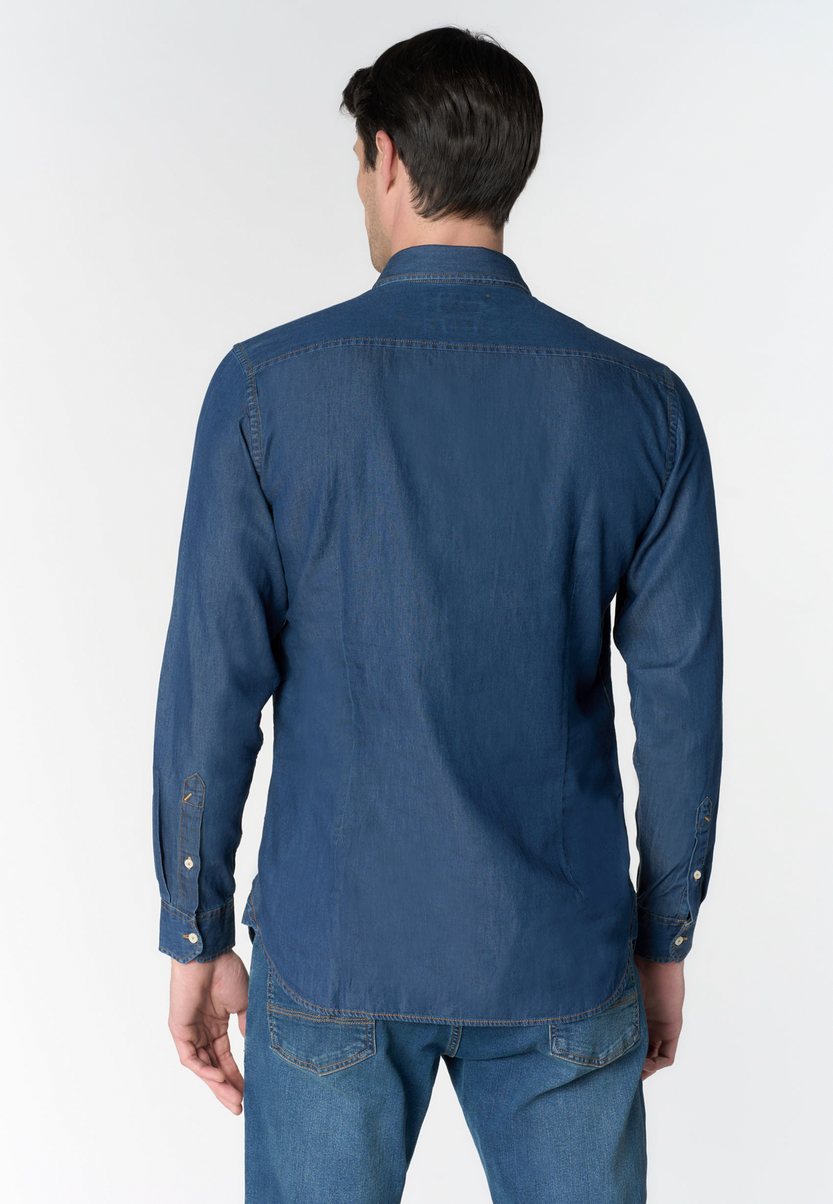 Camicia da uomo slim fit in denim