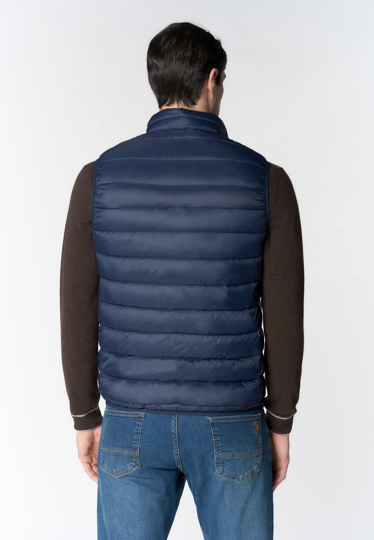 Gilet trapuntato con chiusura full zip