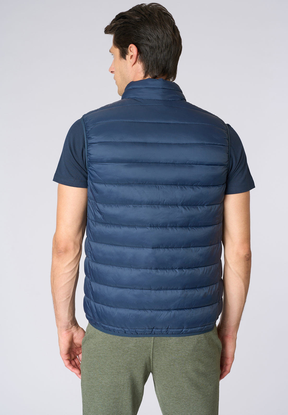 Gilet trapuntato con chiusura full zip