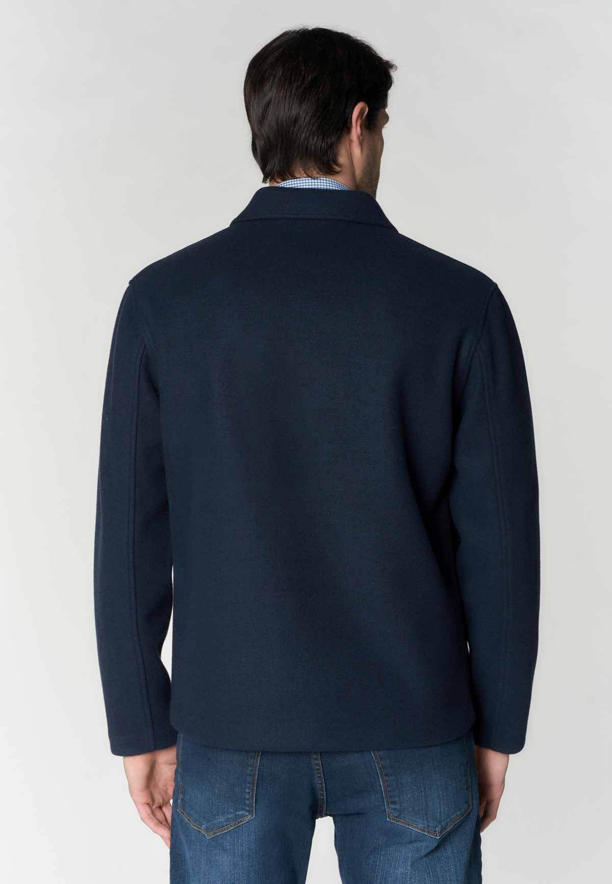 Giacca overshirt strutturata con bottoni e tasche applicate