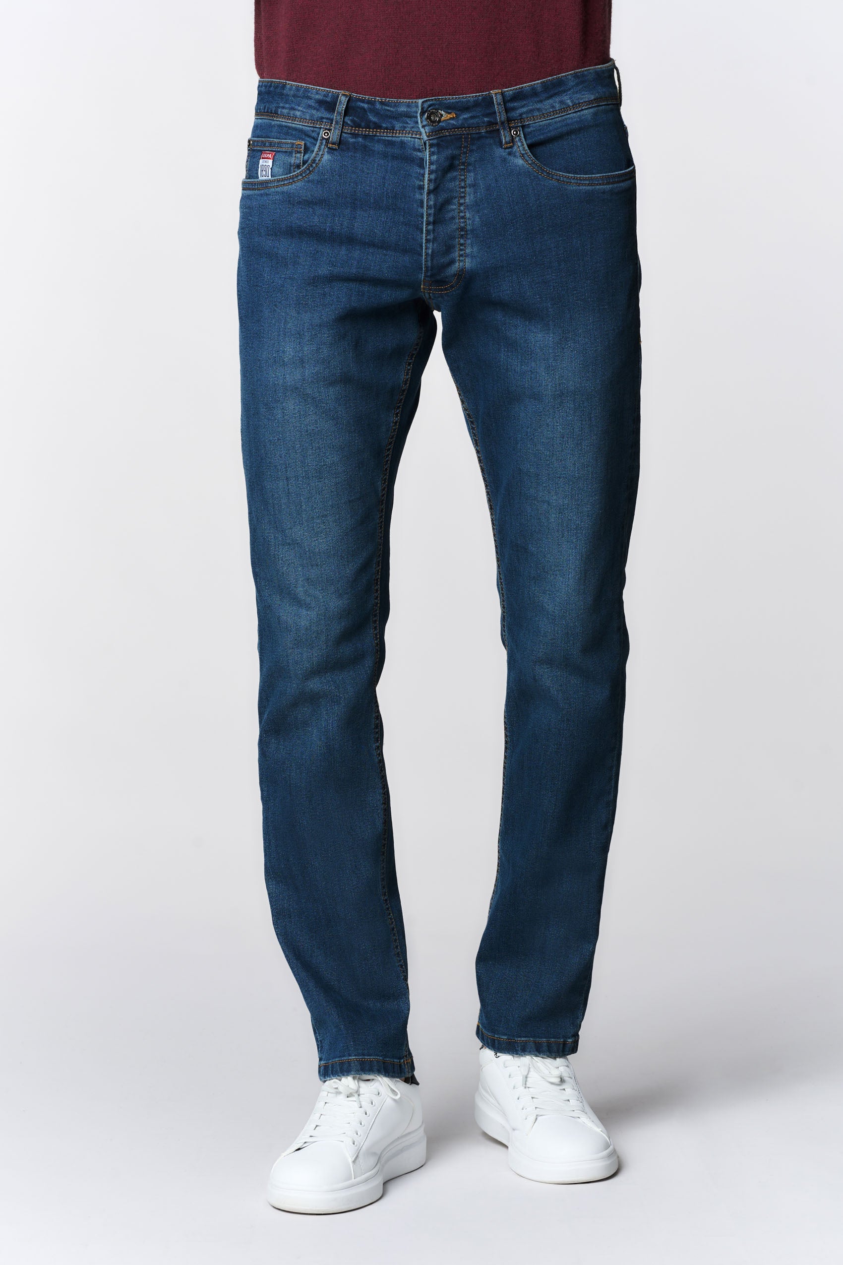 Pantalone denim regular fit da uomo