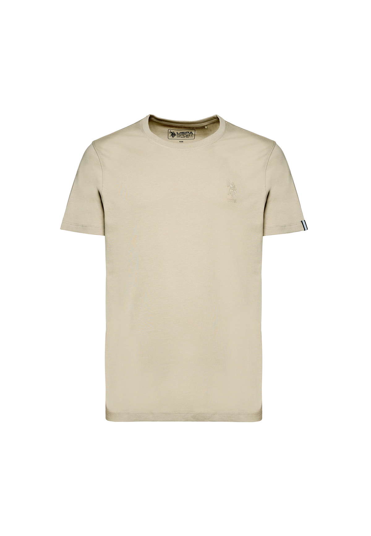 T-shirt girocollo in cotone stretch