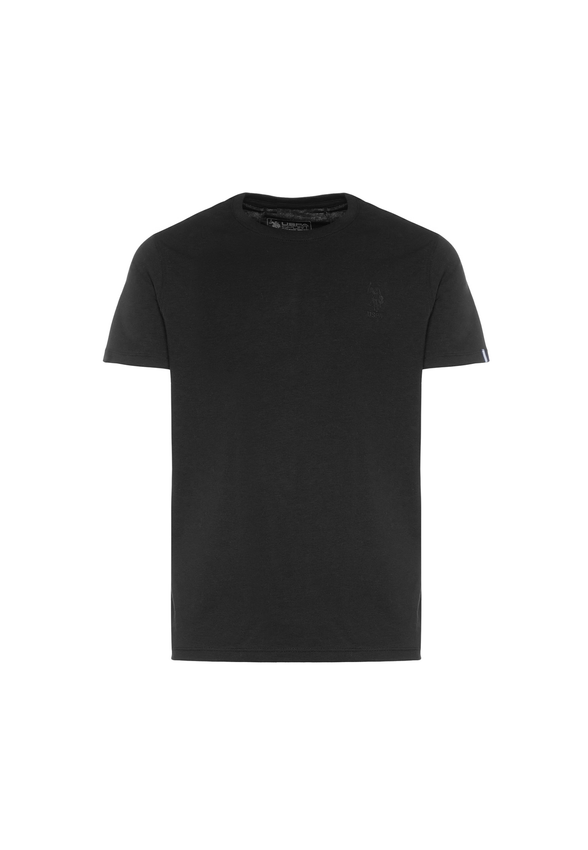 T-shirt girocollo in cotone stretch
