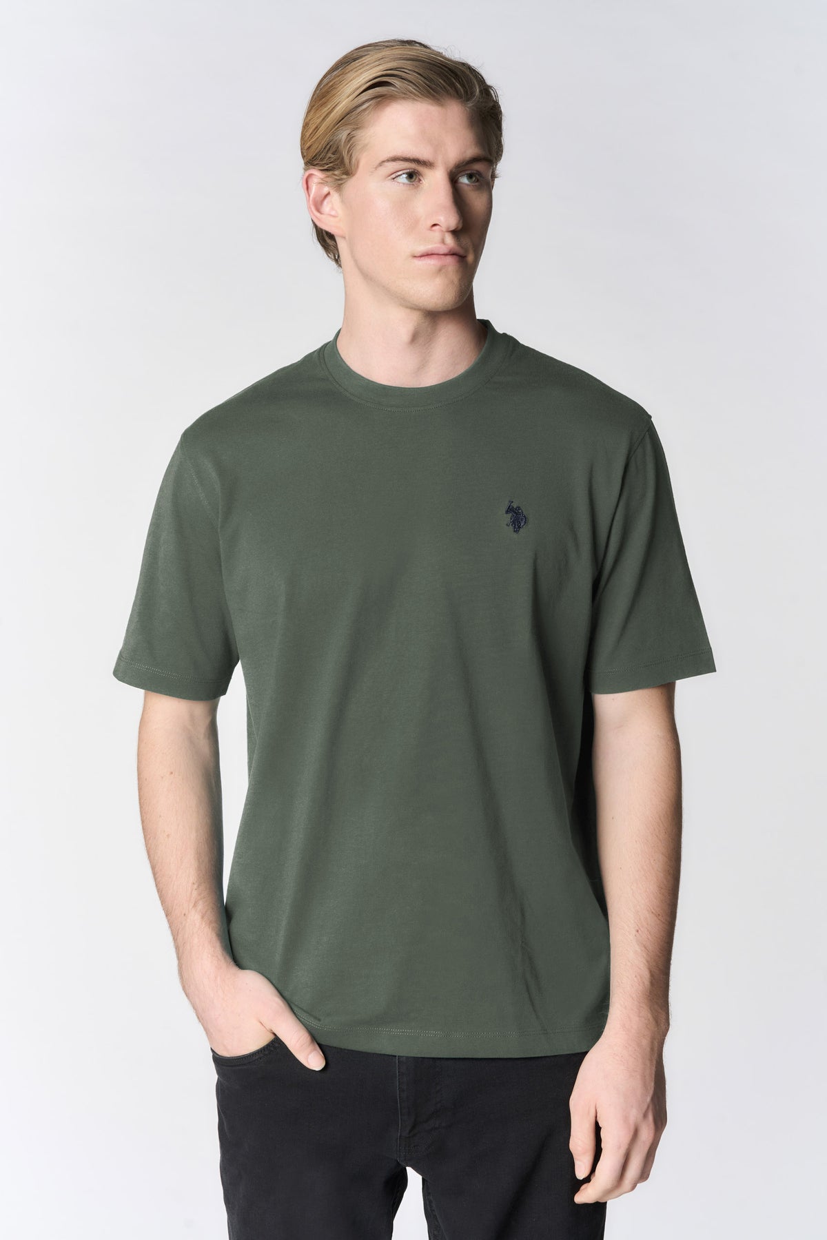 T-shirt da uomo in cotone boxy fit