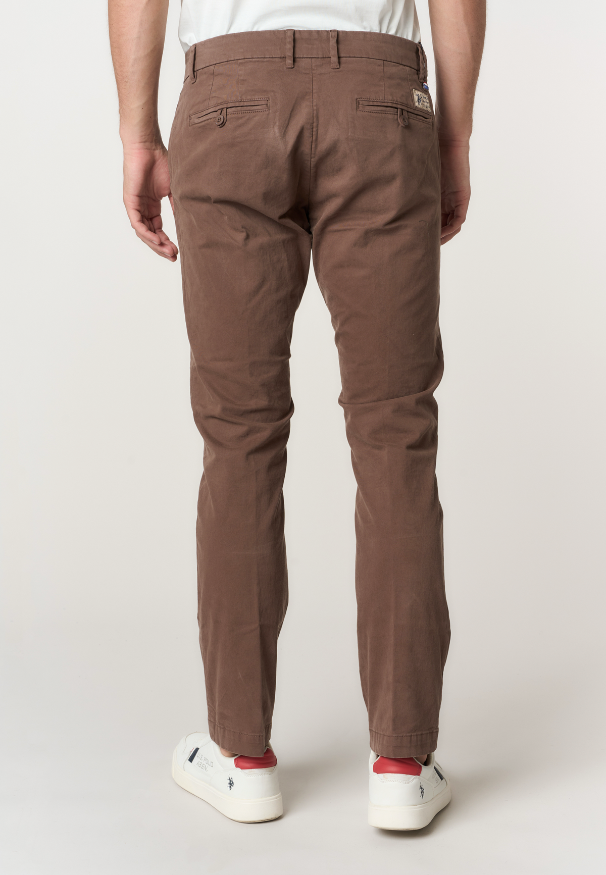 Pantaloni chino da uomo in cotone gabardine