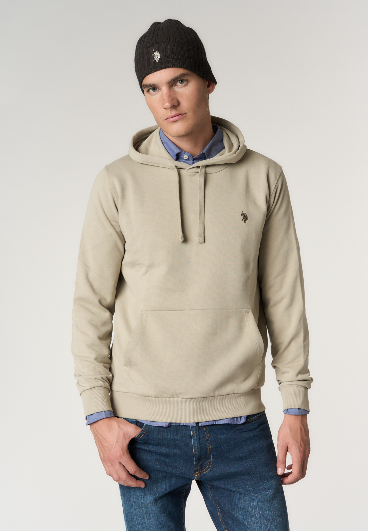 Felpa con cappuccio in cotone