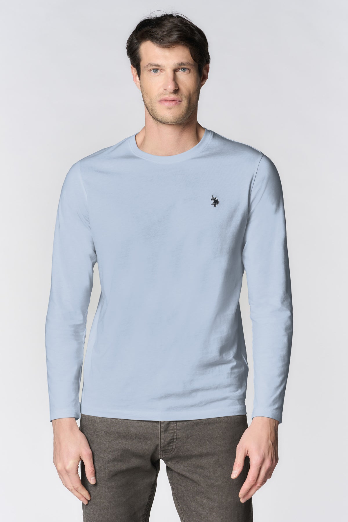 T-shirt uomo a maniche lunghe in cotone