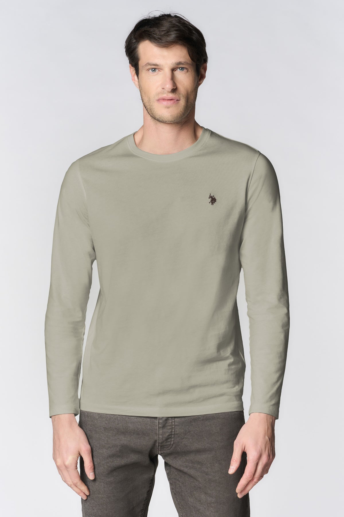 T-shirt uomo a maniche lunghe in cotone