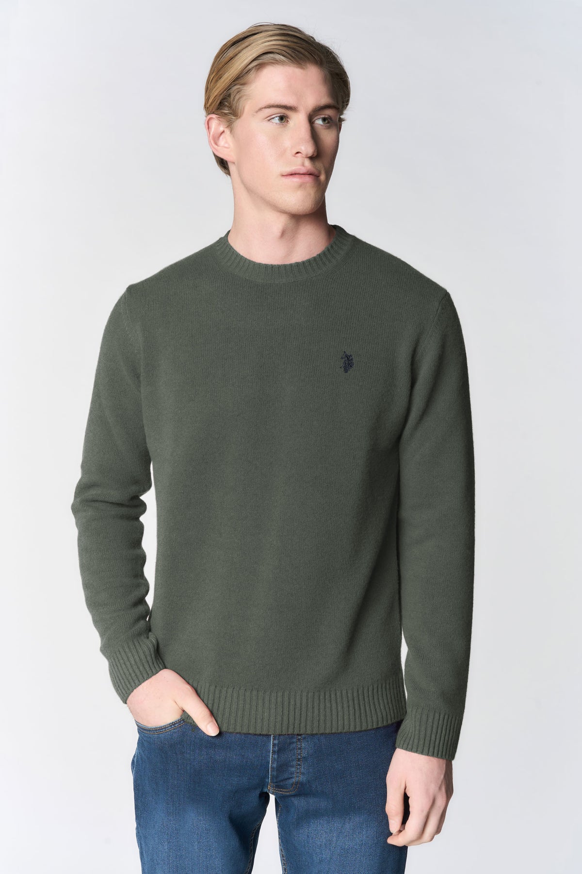 Maglia girocollo in lana