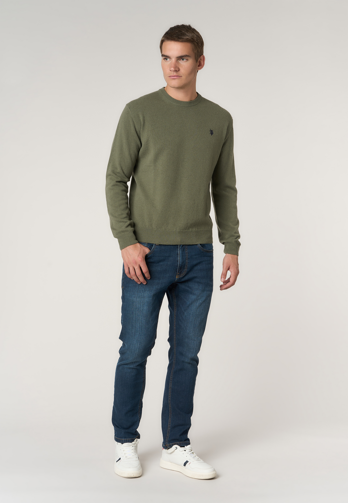 Maglia girocollo in lana