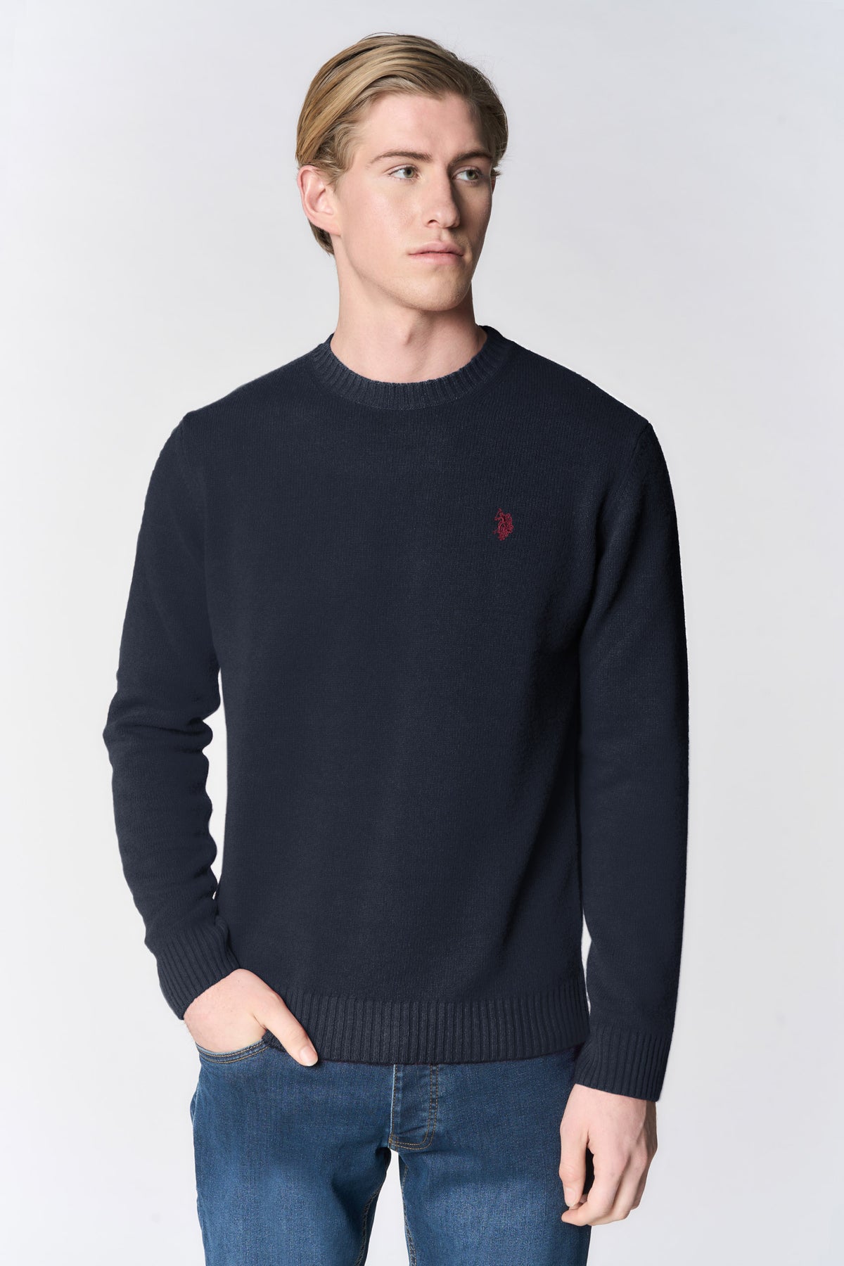 Maglia girocollo in lana
