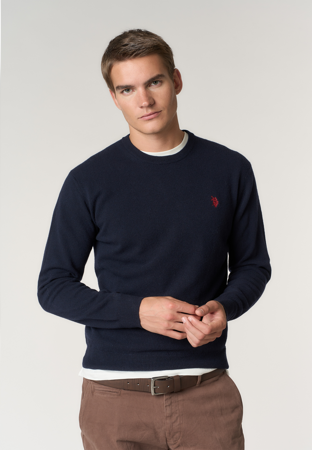 Maglia girocollo in lana