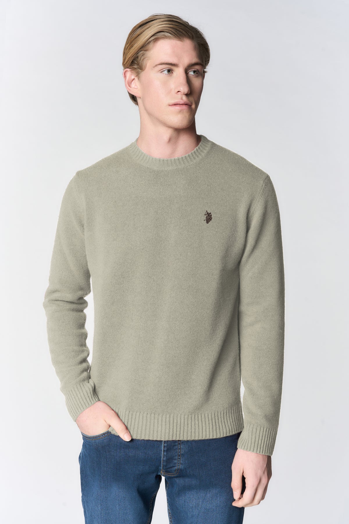 Maglia girocollo in lana