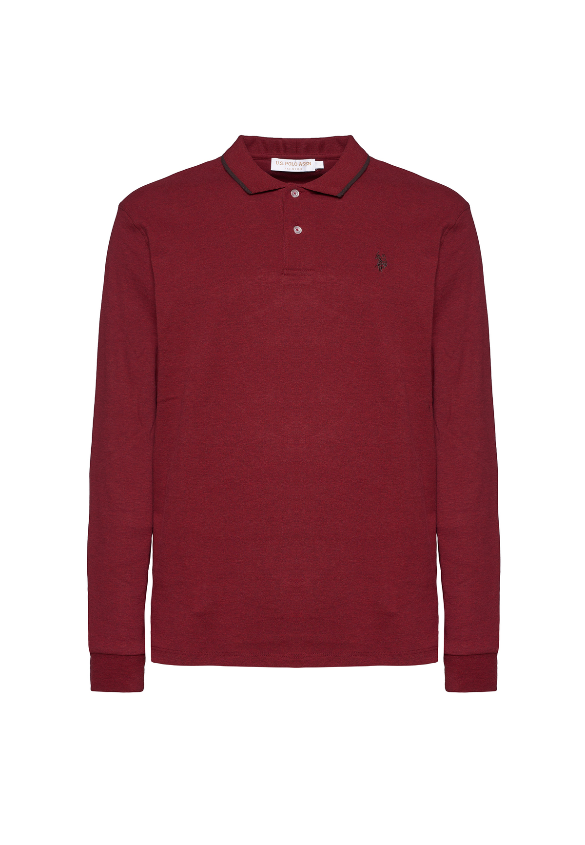 Polo shirt in cotone interlock a maniche lunghe premium Quality