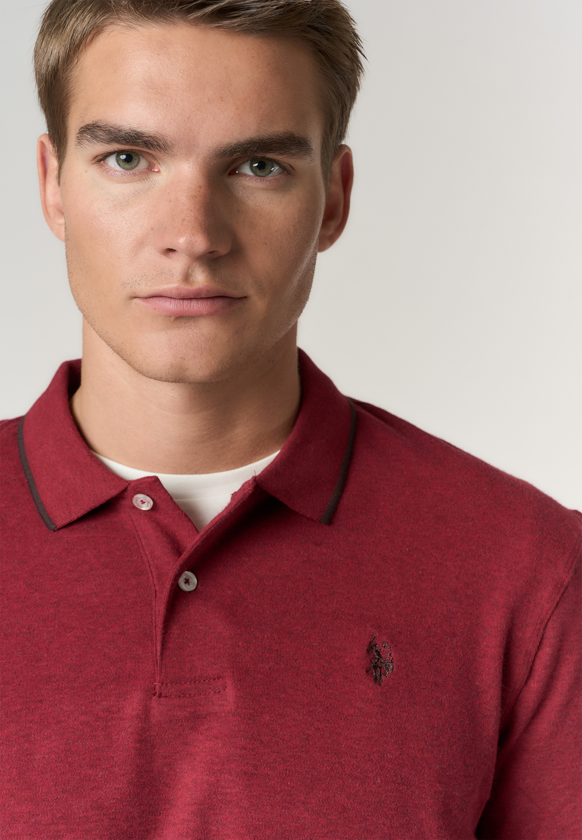 Polo shirt in cotone interlock a maniche lunghe premium Quality