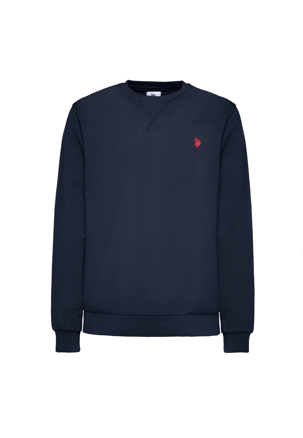 Felpa girocollo in cotone con logo