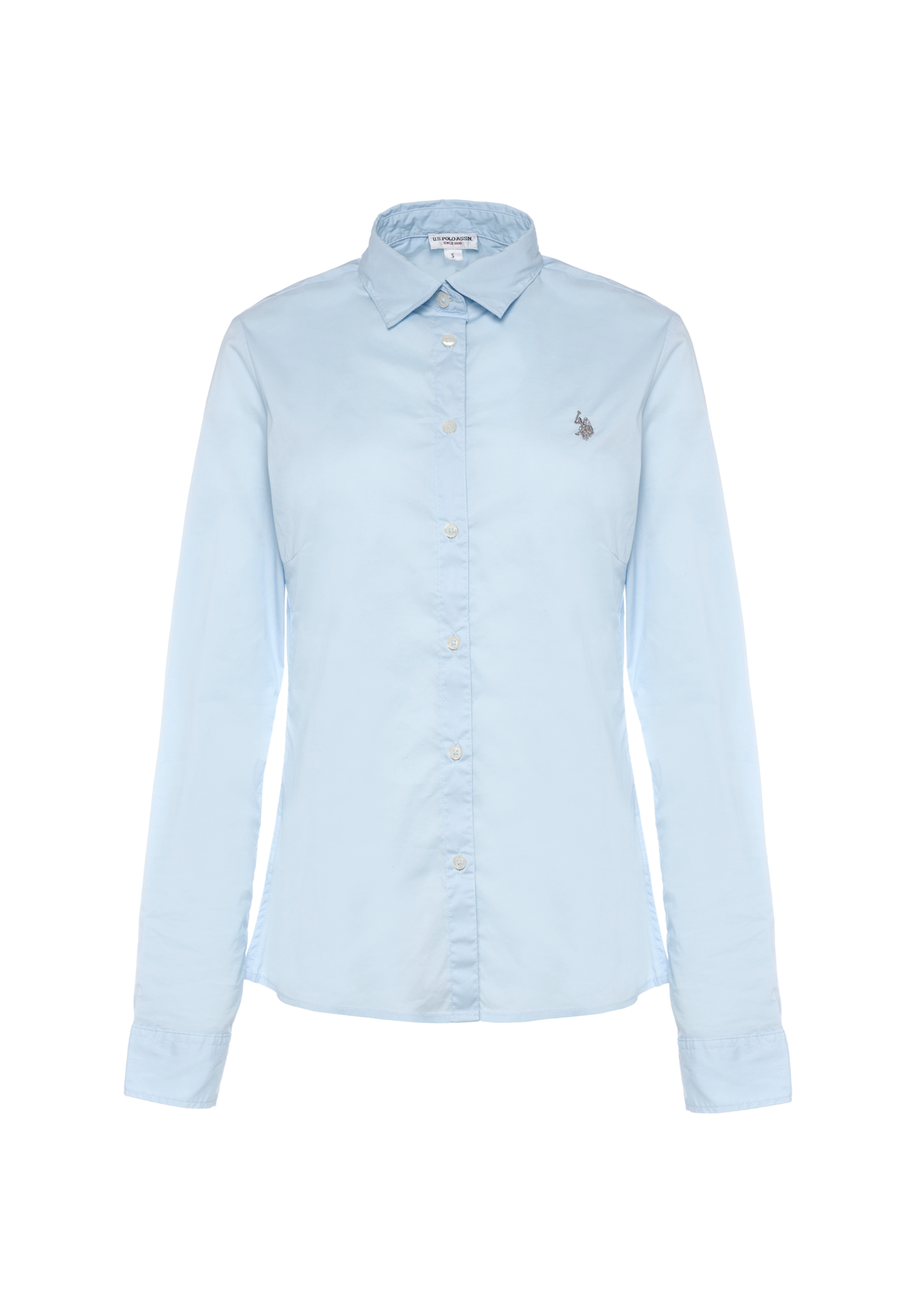 Camicia slim fit da donna con ricamo