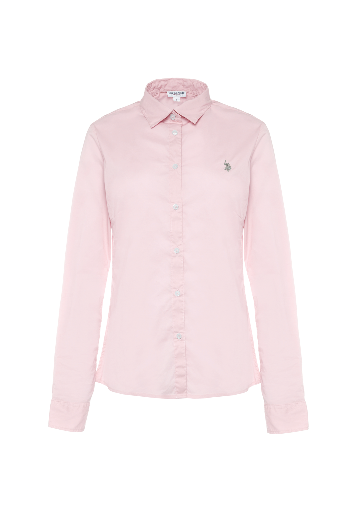 Camicia slim fit da donna con ricamo