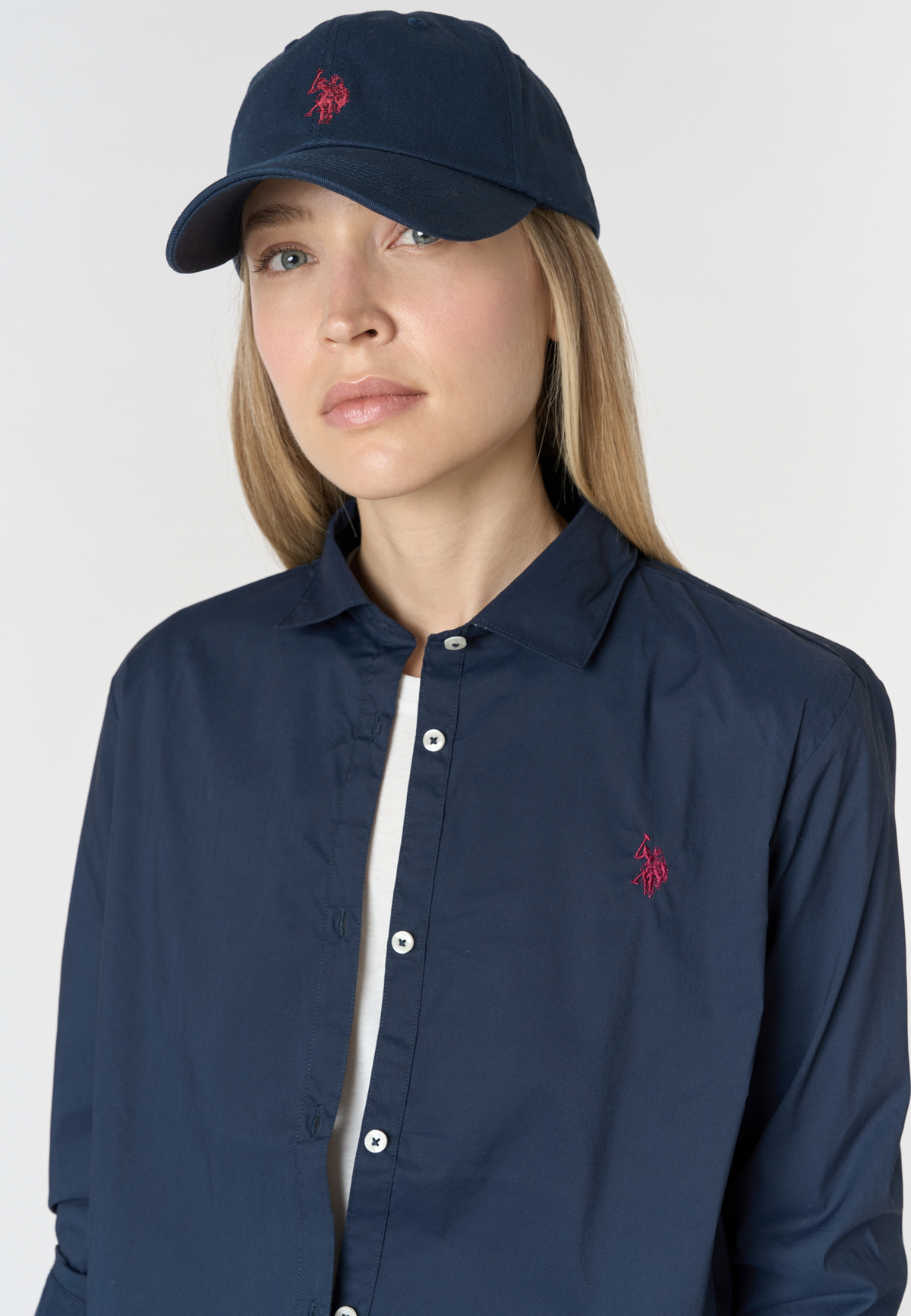 Camicia da donna in cotone stretch