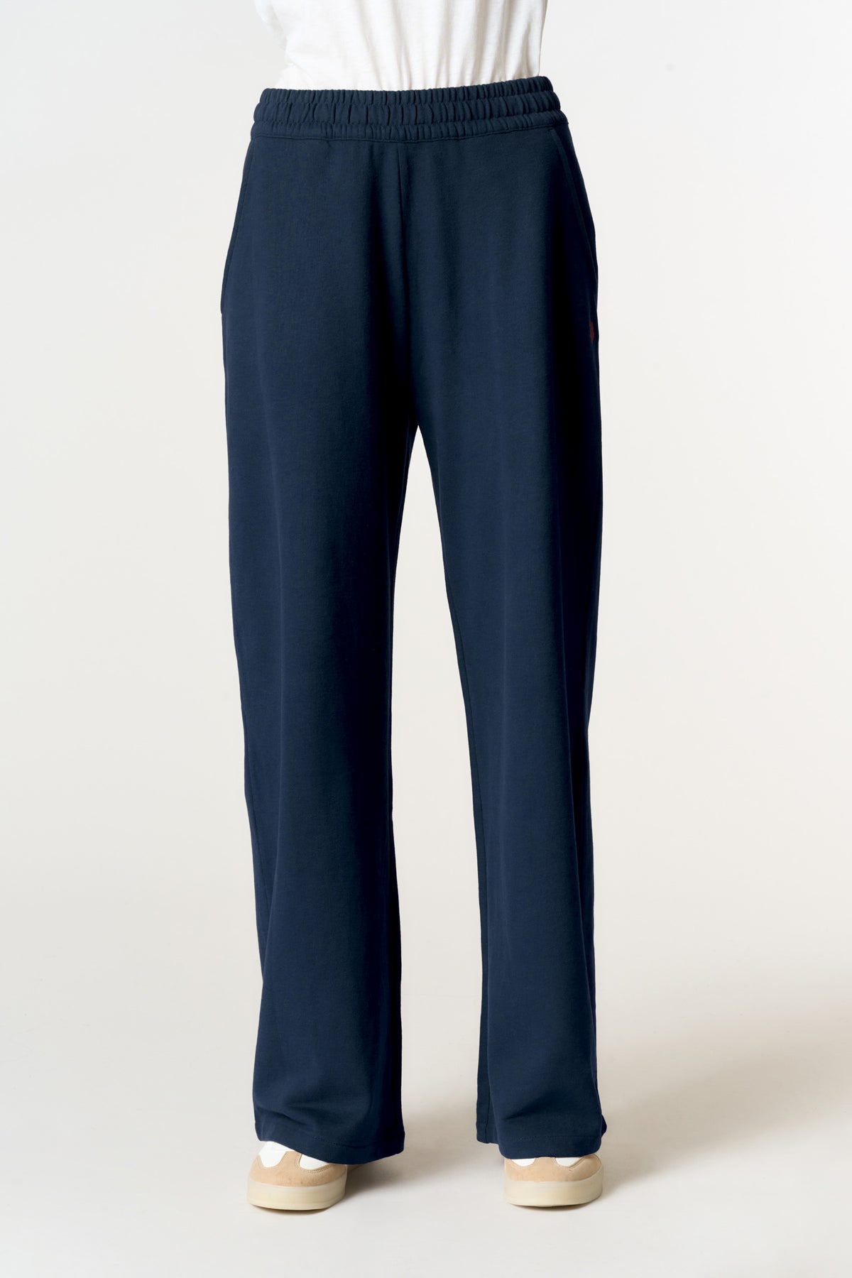 Pantalone sportivo in felpa con gamba dritta
