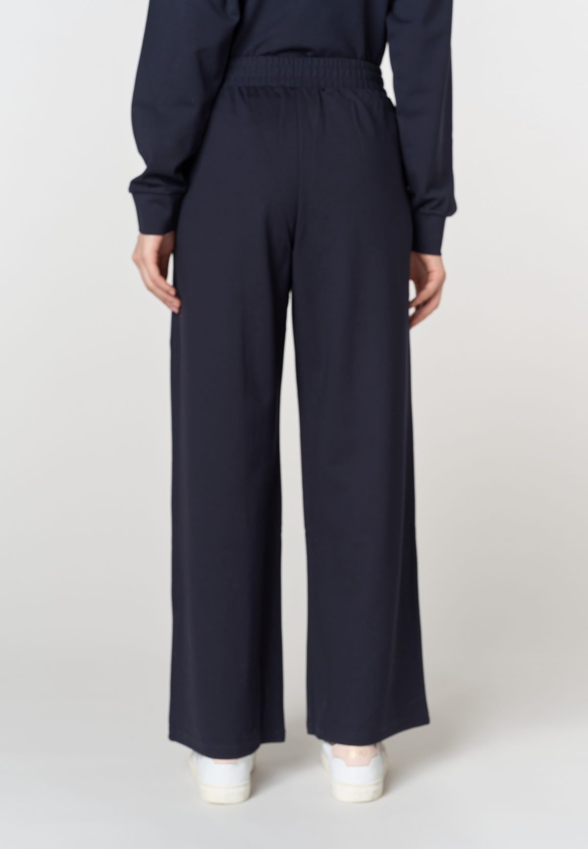 Pantaloni wide leg in punto Milano