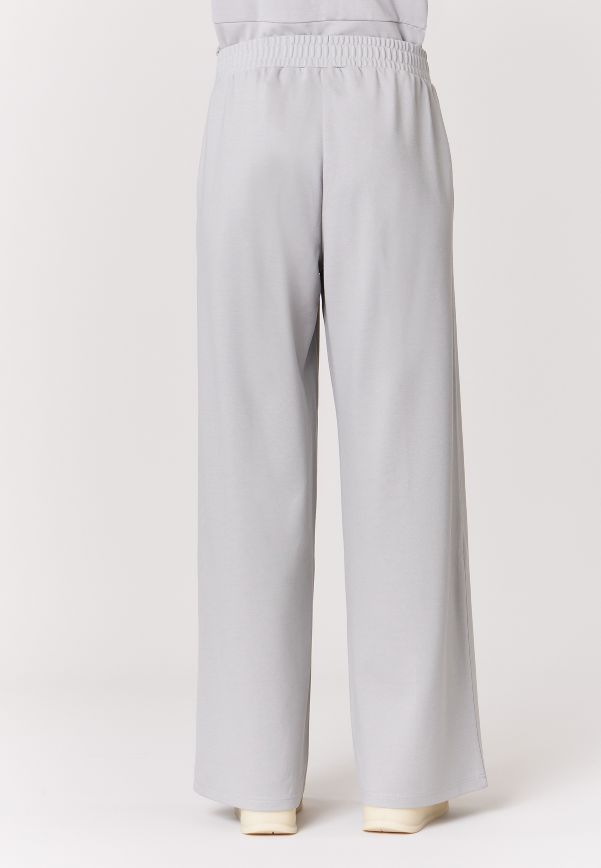 Pantaloni wide leg in punto Milano