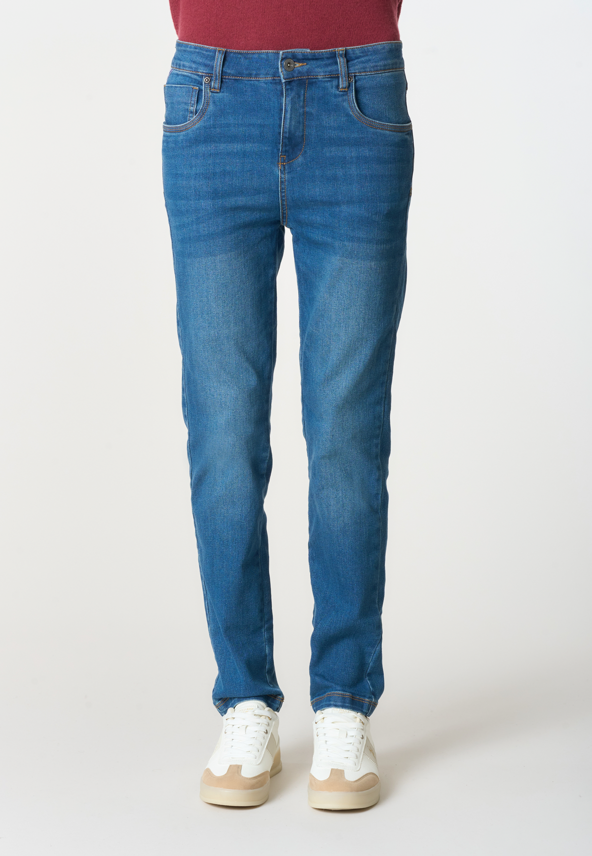 Pantalone denim skinny fit in cotone stretch