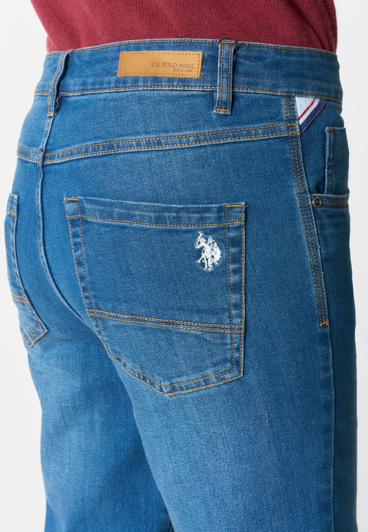Pantalone denim skinny fit in cotone stretch