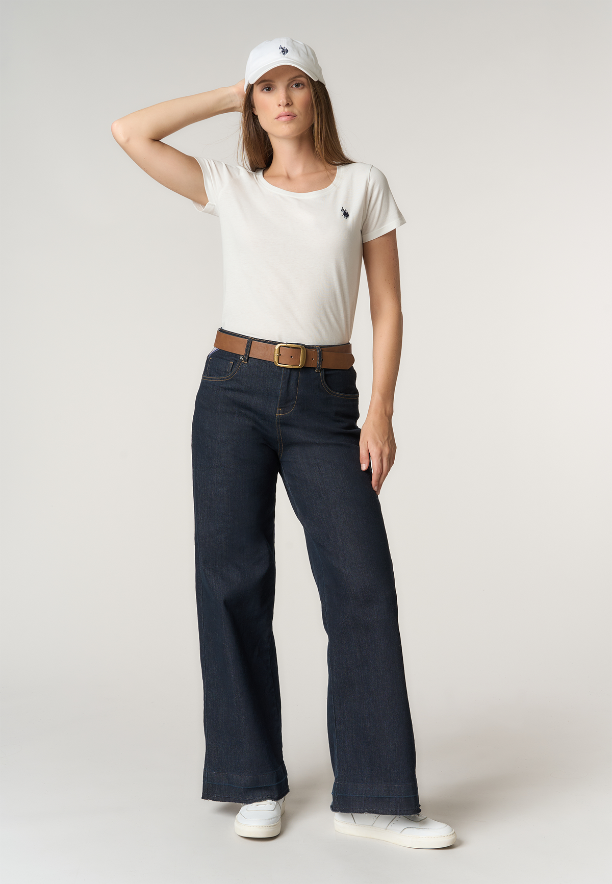 T-shirt girocollo in light jersey