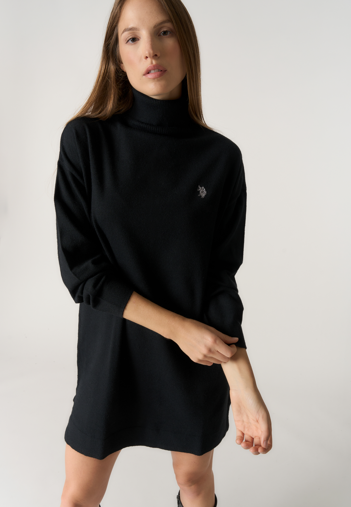 Abito dolcevita con logo Double Horsemen