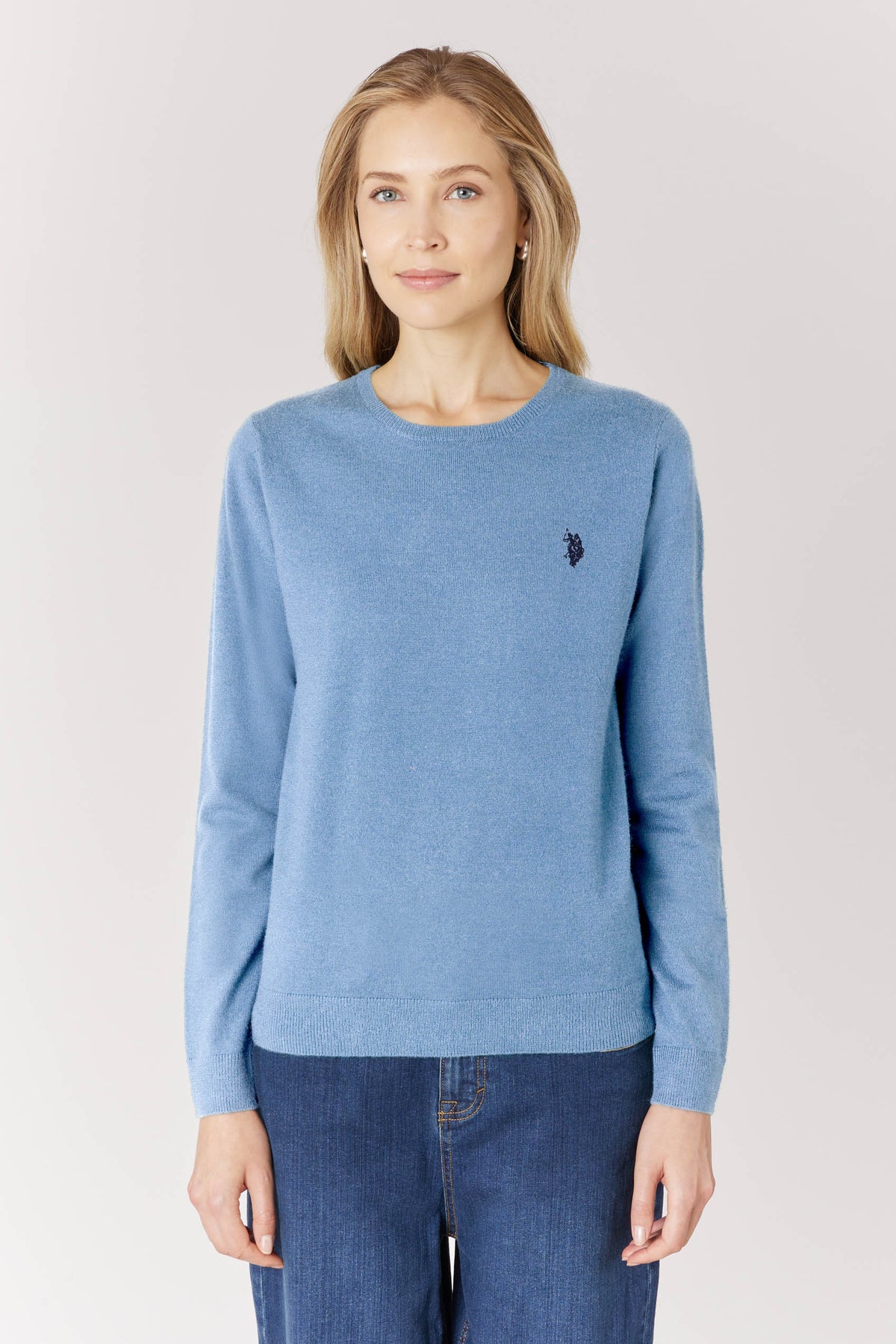 Maglia girocollo con logo