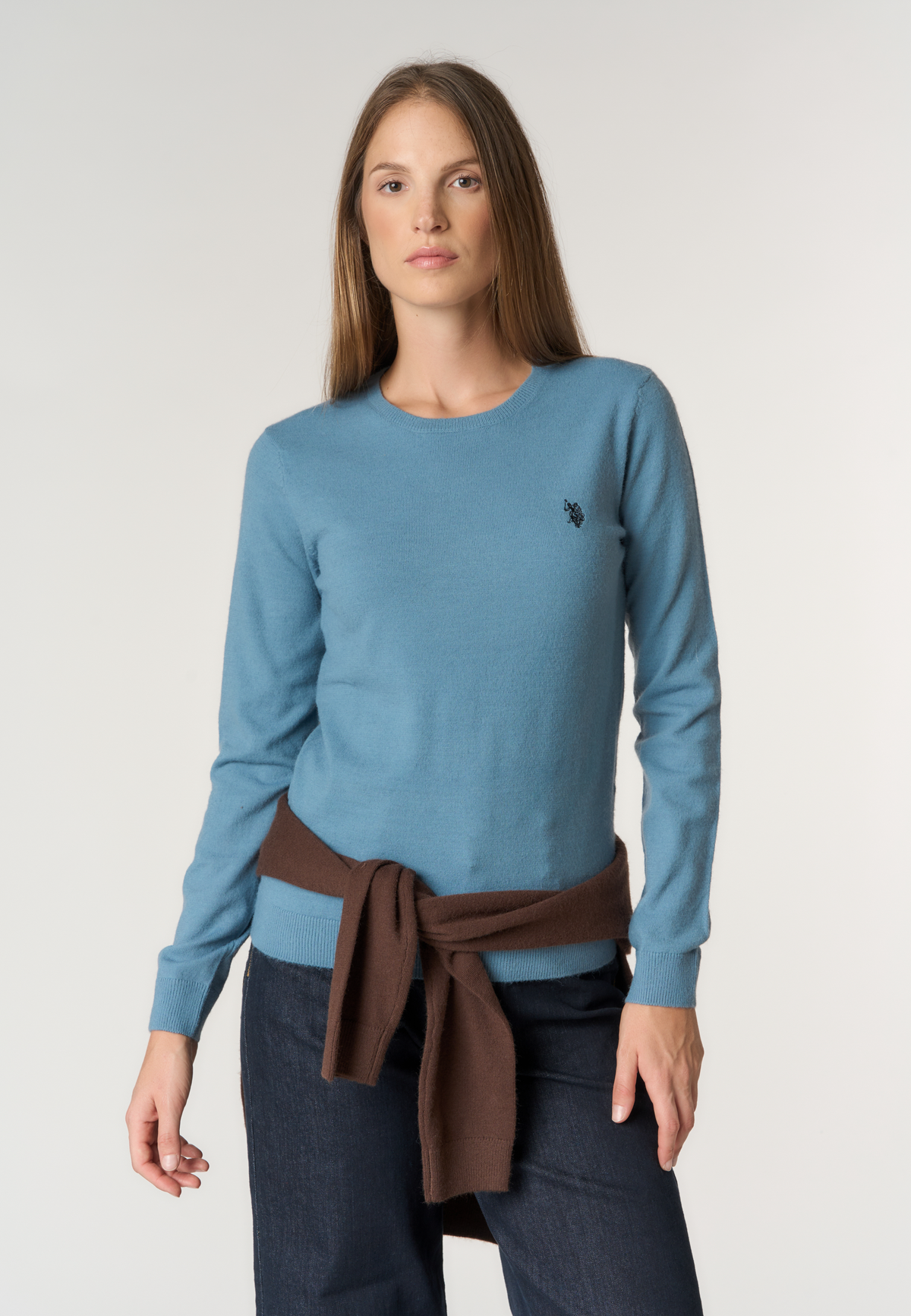 Maglia girocollo con logo